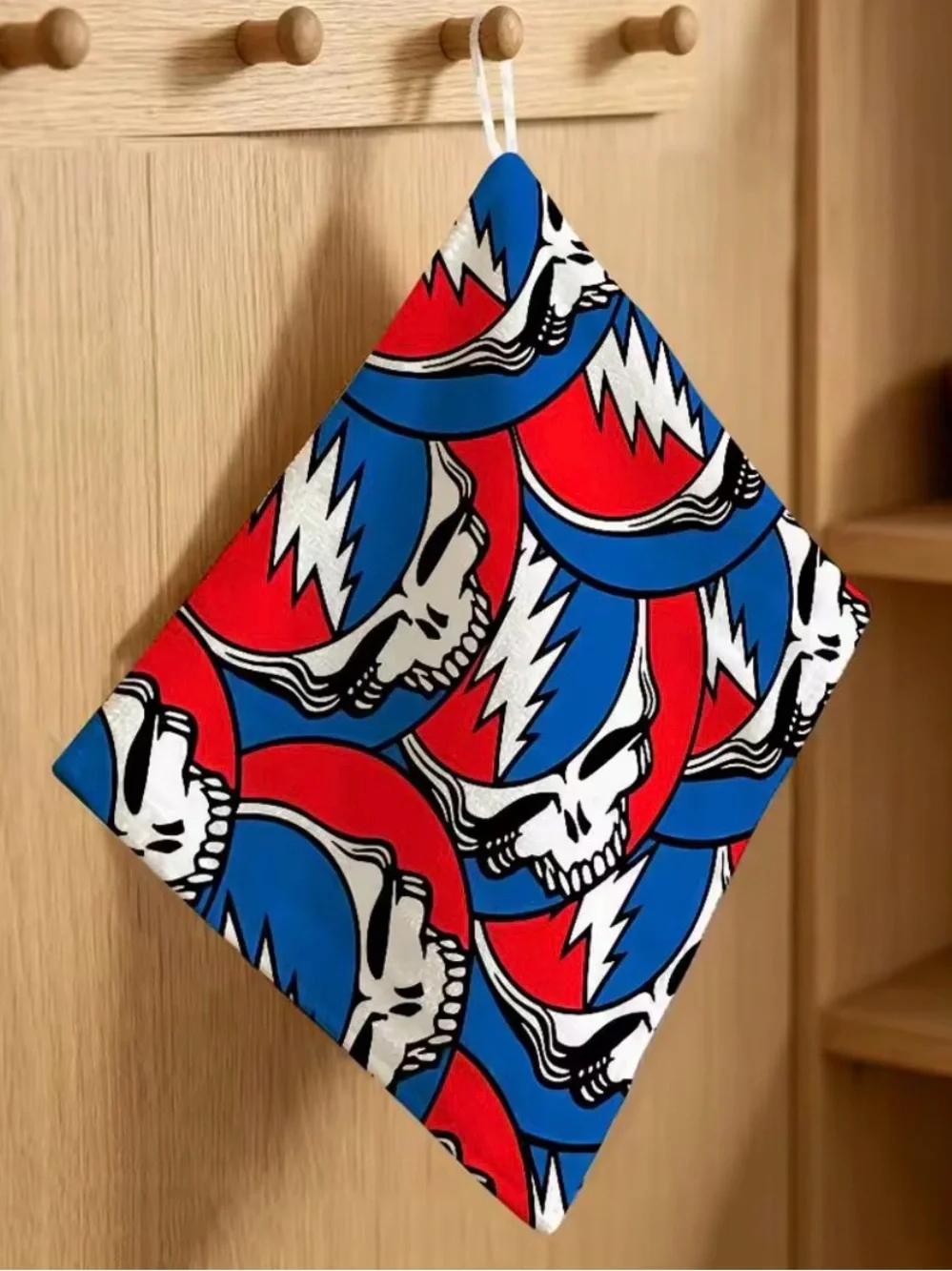 Grateful Dead Stealie Hanging Kitchen/BathTowel, Woven Printed Hand Towel